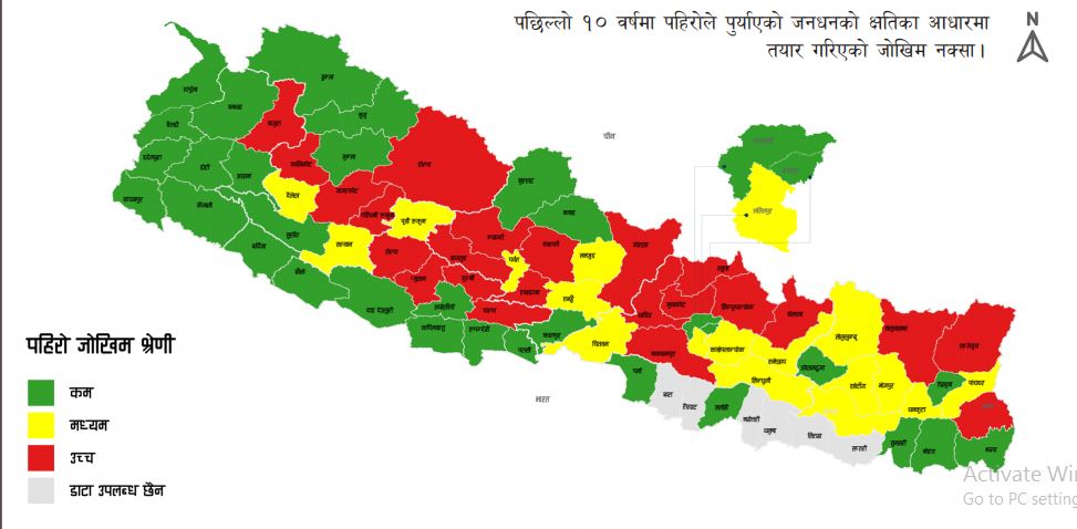 बझाङमा पहिरोले १७ घर बगायो