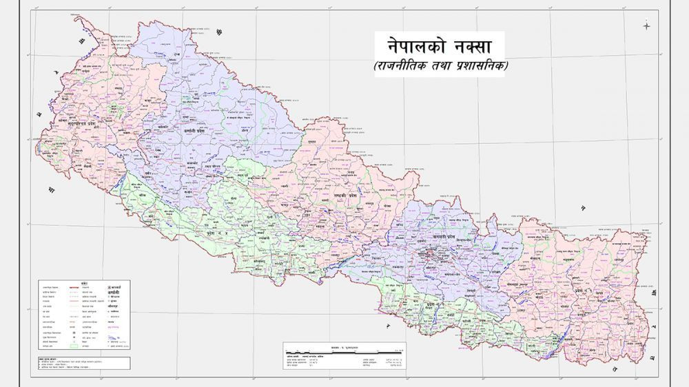 नेपालको प्रस्तावित क्षेत्रफल १,४८,००६.६७ वर्गकिमि