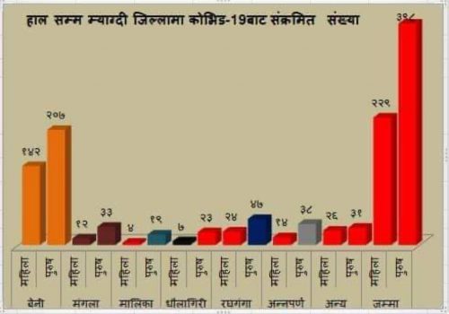 शनिवार दिउँसोसम्म १०४ जना संक्रमित थपिए, थप रिपोर्ट आउँदै, सक्रिय संक्रमित ४ सयबढी