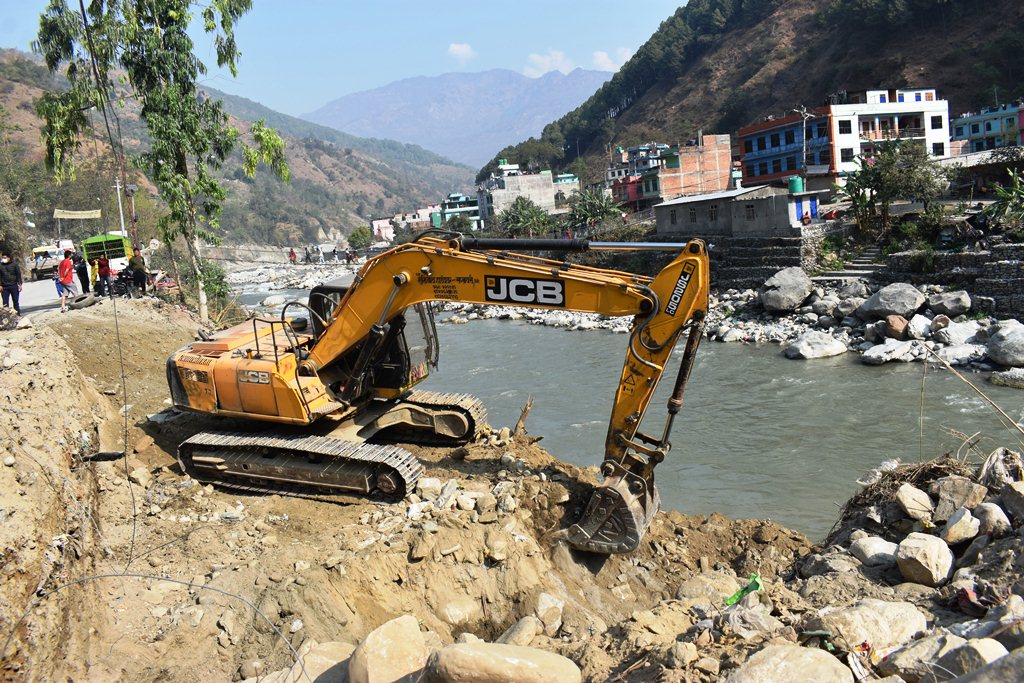 बेनी बजार र बगरफाँट जोड्ने बेलिब्रिज निर्माण सुरु