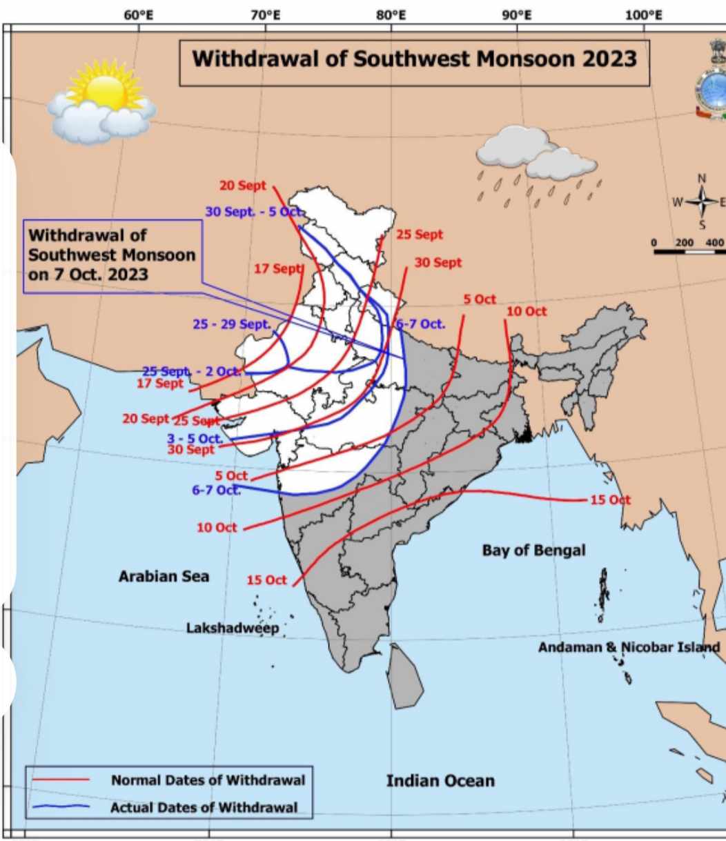 पश्चिमी नेपालबाट बाहिरिन थाल्यो मनसुन