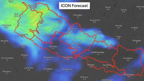 आइतवार पहिलो हिउँदे बर्षाको संभावना