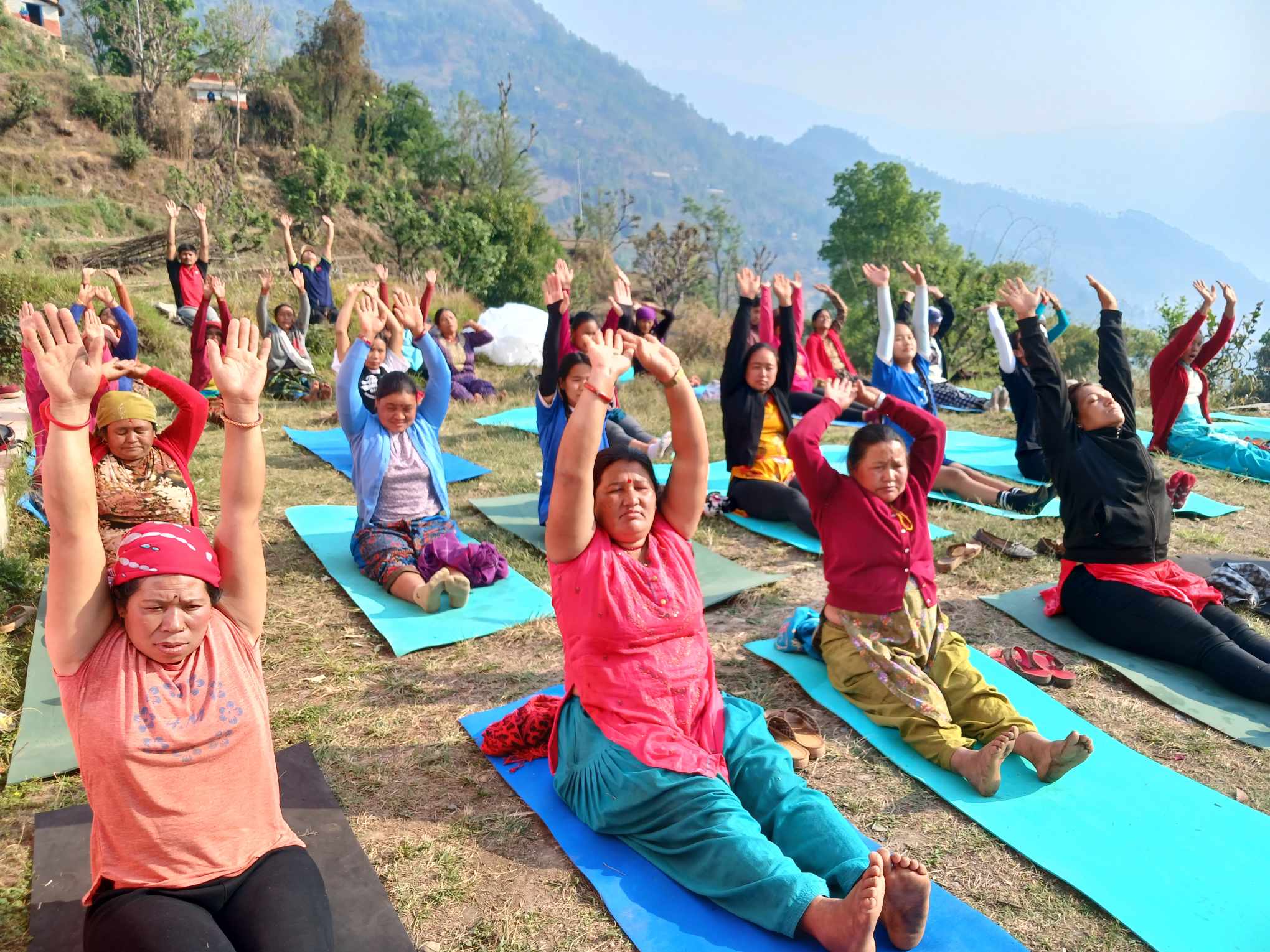 बेनीमा याेग दिवस मनायाे